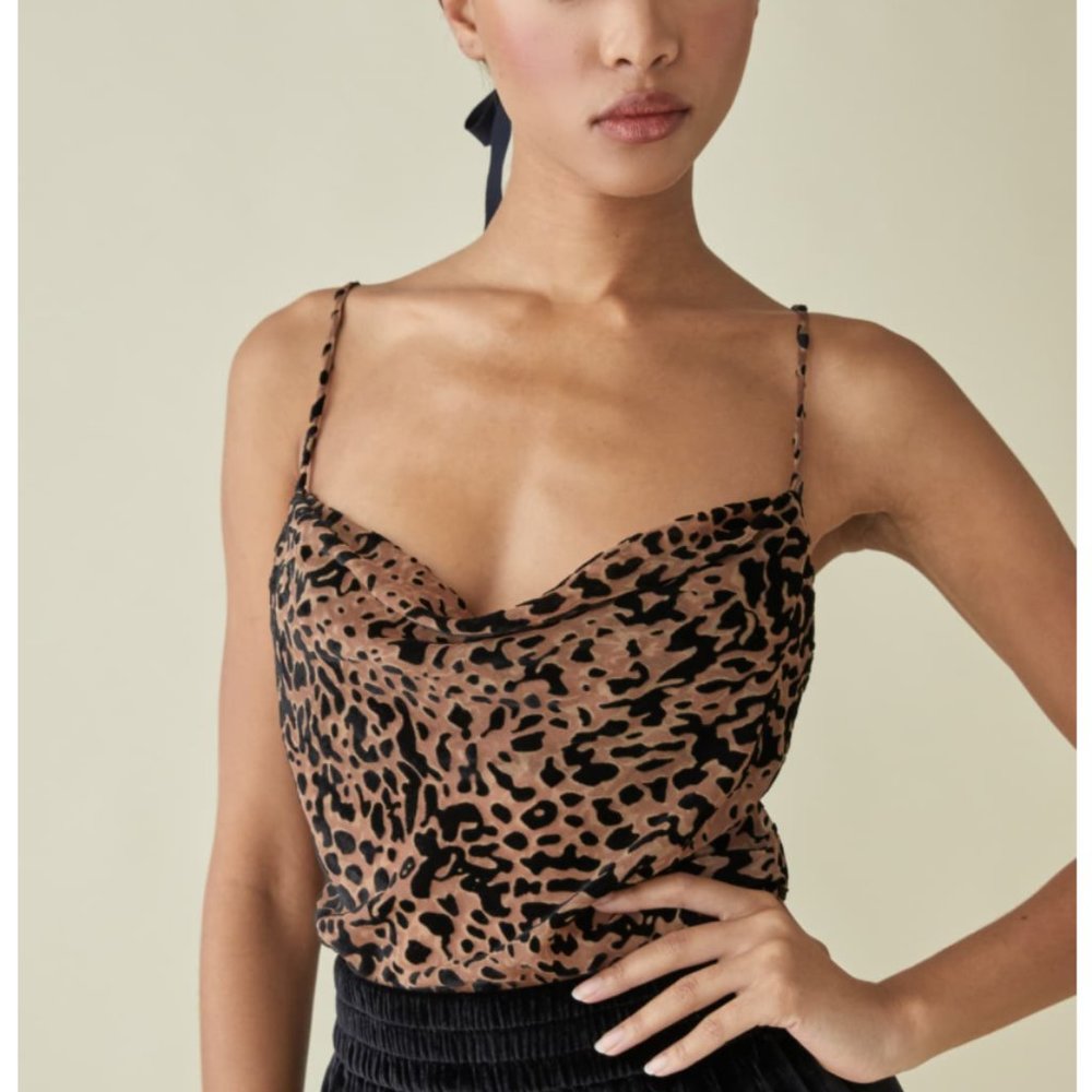 Rare!! Reformation Ellis Top - Cheetah